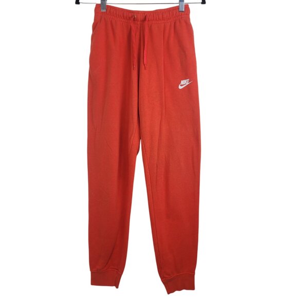 Red NIKE Joggers Fleece Sweatpants size XS - Picture 1 of 8